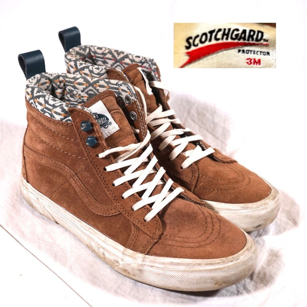 Vans MTE Sk8 Hi Monks Robe Scotchgard Aztec Pattern Knit Mens Size 6